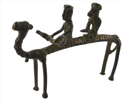 Sanskriti Vintage Antique Look Camel Solid Brass Home Decor Showpiece Miniature