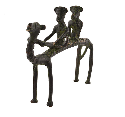 Sanskriti Vintage Antique Look Camel Solid Brass Home Decor Showpiece Miniature