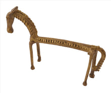Load image into Gallery viewer, Antique Look Tribal Horse Solid Brass Home Decor Showpiece Miniature
