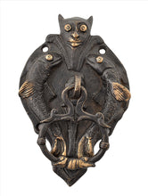 Load image into Gallery viewer, Antique Look Buddha Head Door Knocker Architectural Solid Brass
