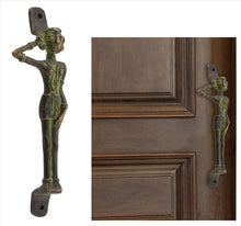 Load image into Gallery viewer, Antique Vintage Look Door Handle Handcrafted Sculpture Solid Brass Pulls
