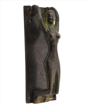 Load image into Gallery viewer, Antique Vintage Look Door Handle Lady Sculpture Handcrafted Solid Brass Pulls
