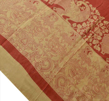 Load image into Gallery viewer, New Dupatta Long Scarf Pure Cotton Cream Red Hijab Printed Pattachitra Stole
