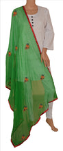 Load image into Gallery viewer, Sanskriti New Dupatta Long Scarf Chiffon Silk Green Hijab Embroidered Wrap Veil
