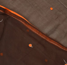 Load image into Gallery viewer, Sanskriti New Dupatta Long Scarf Chiffon Silk Brown Hijab Embroidered Wrap Veil
