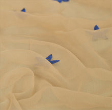 Load image into Gallery viewer, Sanskriti New Dupatta Long Scarf Chiffon Silk Cream Hijab Embroidered Wrap Veil

