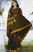 Load image into Gallery viewer, New Indian Saree Cotton Woven Green Craft Fabric Sari With Blouse Piece
