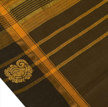 Load image into Gallery viewer, New Indian Saree Cotton Woven Green Craft Fabric Sari With Blouse Piece
