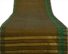 Load image into Gallery viewer, New Indian Saree Cotton Woven Green Craft Fabric Sari With Blouse Piece

