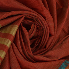 Load image into Gallery viewer, New Indian Saree Cotton Woven Maroon Craft Fabric Sari With Blouse Piece

