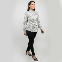 Load image into Gallery viewer, Sanskriti 100% Pure Cotton Casual Hand Block Warli Printed Full Sleeves Shirt
