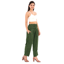 Load image into Gallery viewer, Skirts N Scarves Lightweight Straight Pants with Pleated Waist Belt and Drawstring

