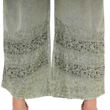 Load image into Gallery viewer, Skirts N Scarves Embroidered Palazzo Pants with Adjustable Elastic Waistband and Drawstring
