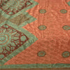 Sanskriti Vintage Indian Sarees Moss Crepe Printed Painted Sari 5YD Craft Sustainable Fabric