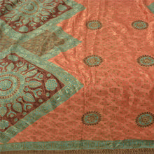 Load image into Gallery viewer, Sanskriti Vintage Indian Sarees Moss Crepe Printed Painted Sari 5YD Craft Fabric
