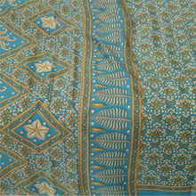 Load image into Gallery viewer, Sanskriti Vintage Indian Blue Sarees Moss Crepe Printed Sari Decor Craft Fabric
