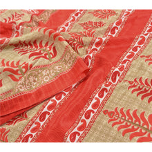 Load image into Gallery viewer, Sanskriti Vintage Red Sarees Moss Crepe Floral Printed Craft Fabric Sari
