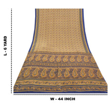 Load image into Gallery viewer, Sanskriti Vintage Multi Sarees Moss Crepe Printed Sari Soft Floral Craft Fabric
