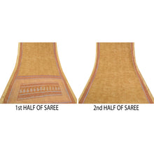 Load image into Gallery viewer, Sanskriti Vintage Green Indian Sarees Moss Crepe Printed Sari Soft Craft Fabric
