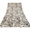 Sanskriti Vintage Sarees Indian Ivory Artificial Silk Printed Sari Craft Sustainable Fabric