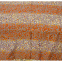 Load image into Gallery viewer, Sanskriti Vintage Cream Sarees Moss Crepe Printed Sari Soft Decor Craft Fabric
