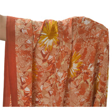 Load image into Gallery viewer, Sanskriti Vintage Sarees Moss Crepe Printed Sari Decor Multicolor Craft Fabric
