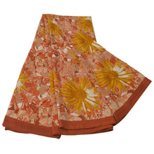 Load image into Gallery viewer, Sanskriti Vintage Sarees Moss Crepe Printed Sari Decor Multicolor Craft Fabric
