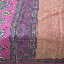 Load image into Gallery viewer, Sanskriti Vintage Cream Indian Sarees Moss Crepe Printed Sari Craft Decor Fabric
