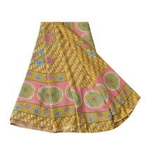 Load image into Gallery viewer, Sanskriti Vintage Beige Sarees Art Silk Fabric Craft Printed Sewing Soft Sari
