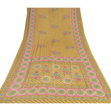 Load image into Gallery viewer, Sanskriti Vintage Beige Sarees Art Silk Fabric Craft Printed Sewing Soft Sari

