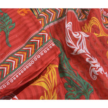 Load image into Gallery viewer, Sanskriti Vintage Red Sarees Pure Cotton Printed Sari Floral Soft Craft Fabric
