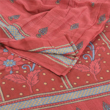 Load image into Gallery viewer, Sanskriti Vintage Sarees Red Indian Pure Cotton Printed Sari Floral Craft Fabric
