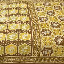 Load image into Gallery viewer, Sanskriti Vintage Green Sarees Pure Cotton Elephant Printed Sari Craft Fabric
