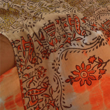 Load image into Gallery viewer, Sanskriti Vintage Sarees Pure Cotton Block Printed Leheria Sari Craft Fabric
