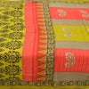 Sanskriti Vintage Sarees Indian Multi Printed 100% Pure Cotton Sari Craft Sustainable Fabric