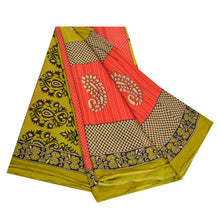 Load image into Gallery viewer, Sanskriti Vintage Sarees Indian Multi Printed 100% Pure Cotton Sari Craft Fabric
