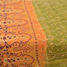 Load image into Gallery viewer, Sanskriti Vintage Sarees From India Green Pure Cotton Printed Sari Craft Fabric
