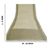 Sanskriti Vintage Ivory/Green Sarees 100% Pure Cotton Printed Sari Craft Sustainable Fabric