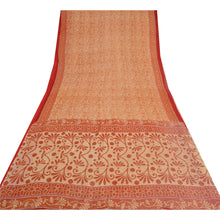 Load image into Gallery viewer, Sanskriti Vintage Sarees From India Red Pure Cotton Printed Sari Craft Fabric
