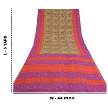 Load image into Gallery viewer, Sanskriti Vintage Sarees Hand Block Kalamkari Printed Pure Cotton Sari Fabric
