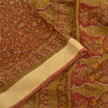 Load image into Gallery viewer, Sanskriti Vintage Sarees From India Brown Pure Cotton Printed Sari Craft Fabric
