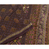 Sanskriti Vintage Sarees Purple Bandhani Patola Print Pure Cotton Sari Sustainable Fabric