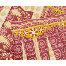 Load image into Gallery viewer, Sanskriti Vintage Sarees Multicolor Bandhani Print Pure Cotton Sari Craft Fabric
