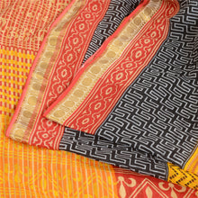 Load image into Gallery viewer, Sanskriti Vintage Sarees Multi Indian Printed Pure Cotton Sari 5yd Craft Fabric
