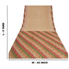 Sanskriti Vintage Sarees Indian Cream Printed Pure Cotton Sari 5yd Craft Sustainable Fabric