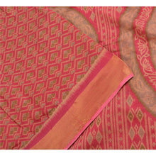 Load image into Gallery viewer, Sanskriti Vintage Sarees Purple Ikat Printed Pure Cotton Sari 5yd Craft Fabric
