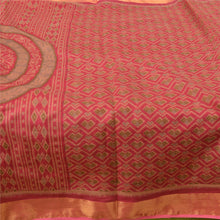 Load image into Gallery viewer, Sanskriti Vintage Sarees Purple Ikat Printed Pure Cotton Sari 5yd Craft Fabric
