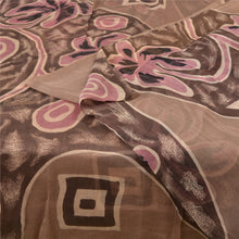 Load image into Gallery viewer, Sanskriti Vintage Sarees Indian Brown/Pink Printed Pure Cotton Sari Craft Fabric
