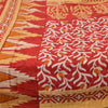 Sanskriti Vintage Sarees Red 100% Pure Cotton Printed Sari 5YD Soft Craft Sustainable Fabric