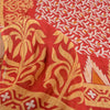 Sanskriti Vintage Sarees Red 100% Pure Cotton Printed Sari 5YD Soft Craft Sustainable Fabric